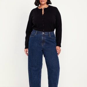 Barrel leg Dark Blue Women's Jeans